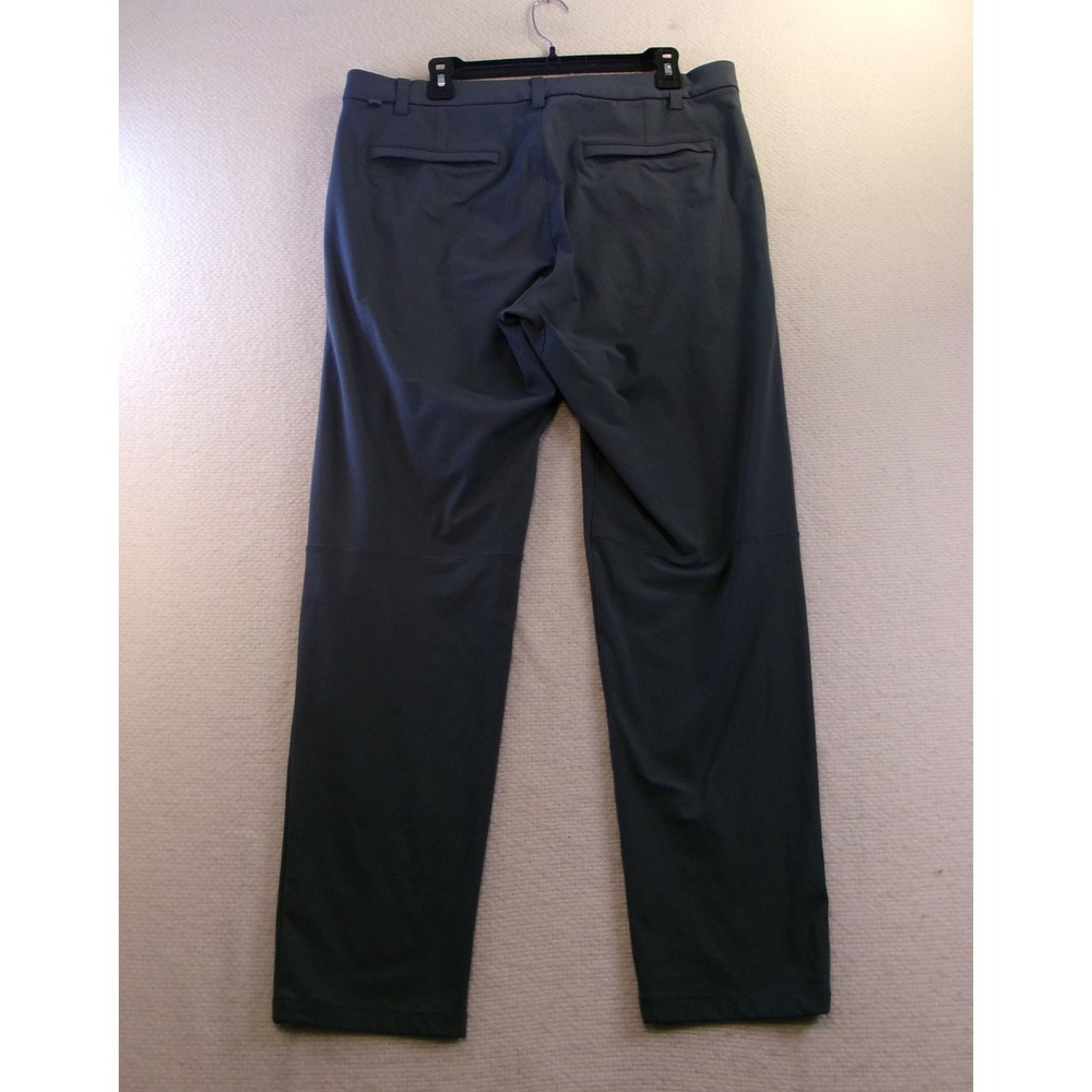 Lululemon Mens 36 Tall Commission Pants Gray Warpstreme Tapered Golf Chino - Picture 8 of 8